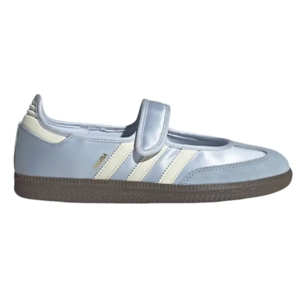 Adidas Women's Originals Samba Jane in Crystal Sky/Cream/Gum, Size 10